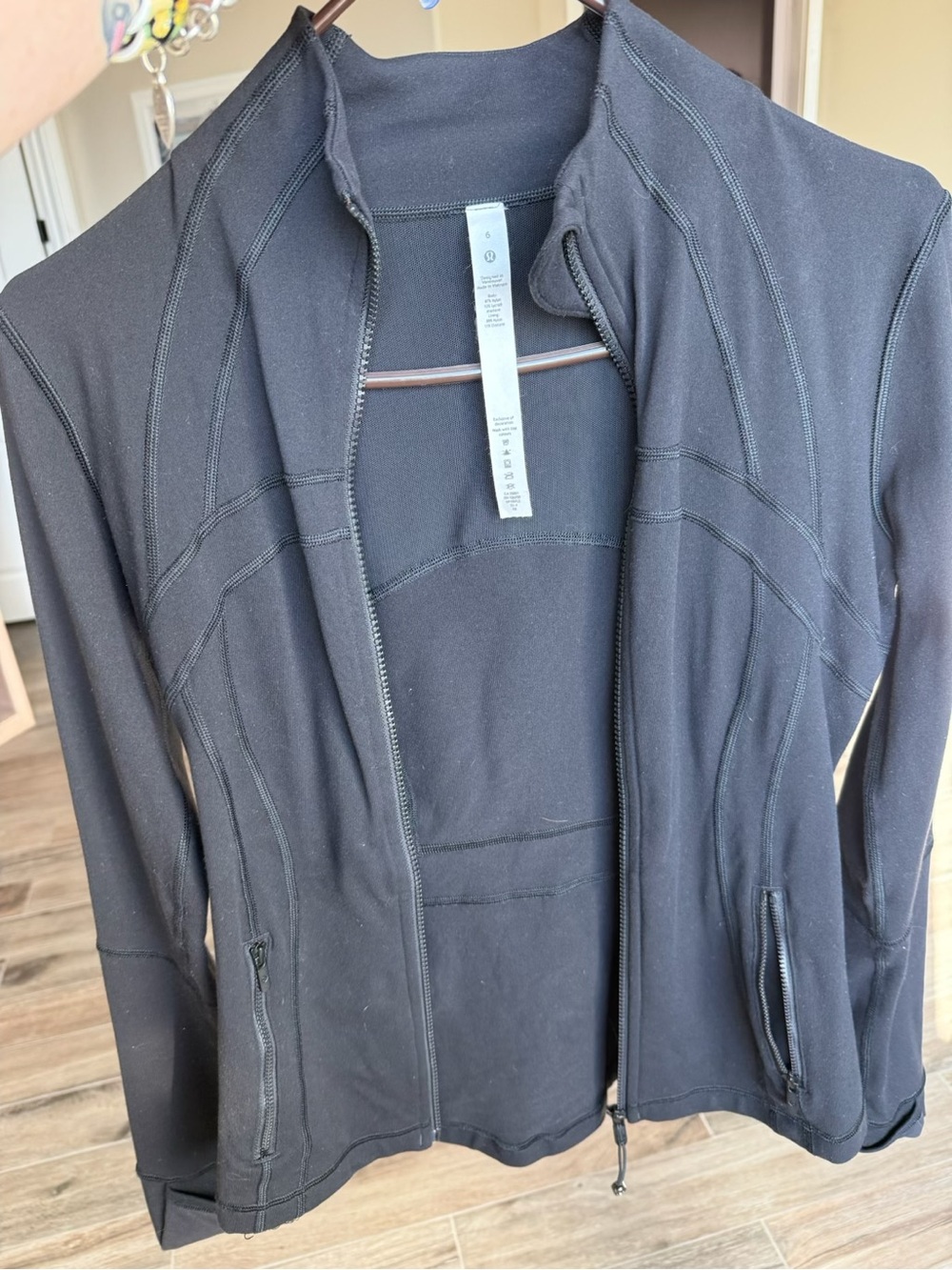 Lululemon black on black define jacket
